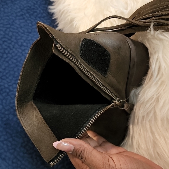 Ethem anthropologie army green booties - Picture 4 of 12